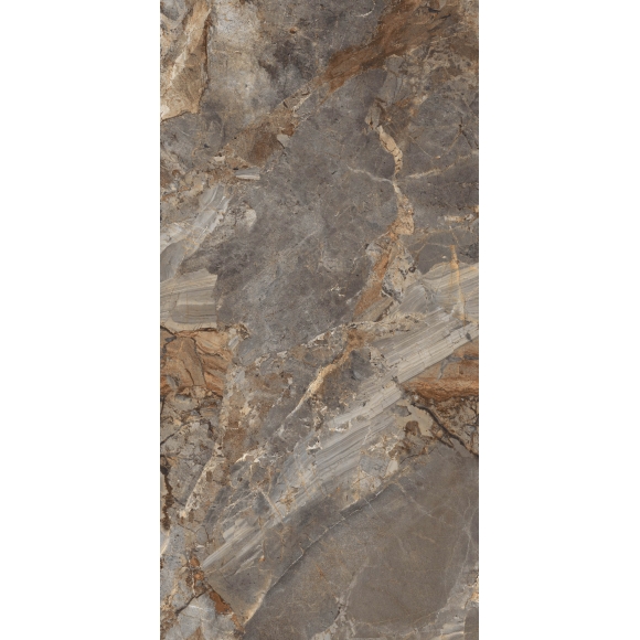 Gạch 1200*2400mm OCTASTONE BROWN CNS- HIGH GLOSSY 1224