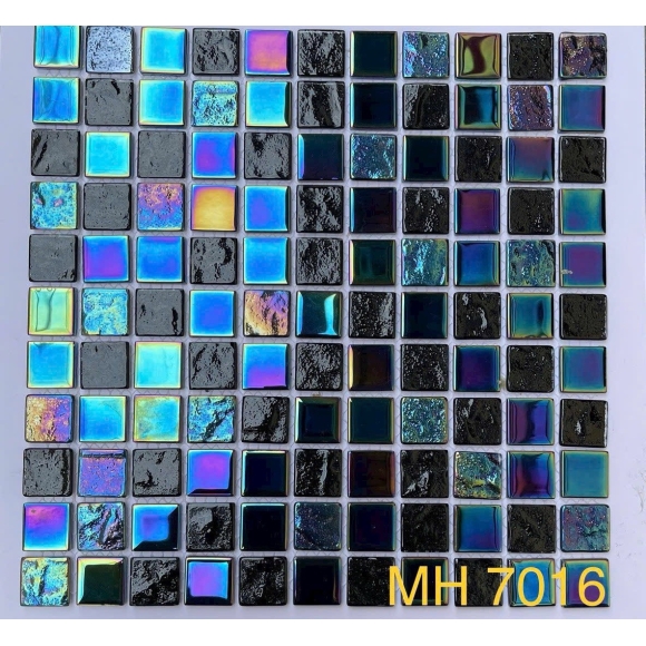 Gạch Mosaic Thủy Tinh Luxury KT 25*25MM CNS- MH7016