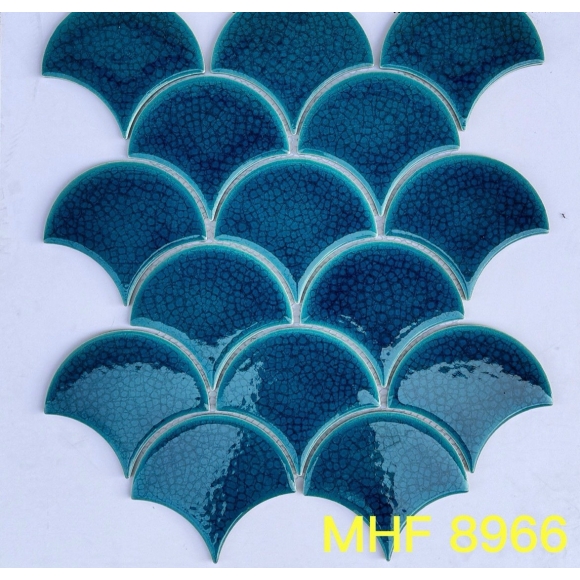 Gạch Vảy Cá Men Rạn Màu xanh biển đậm CNS- MHF8966