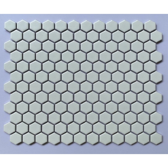 Gạch Mosaic Lục Giác Nhỏ Màu Trắng CNS- MHG 9525