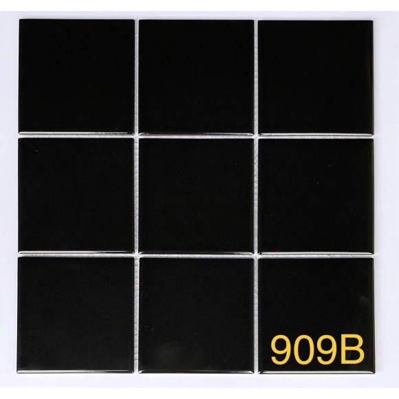 Gạch mosaic viên 97*97mm đen bóng CNS- 909B