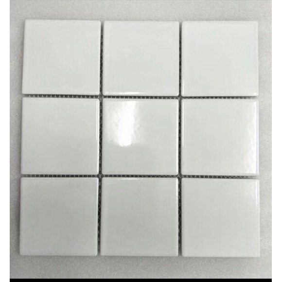 Gạch gốm mosaic men trơn trắng bóng CNS- 9701G