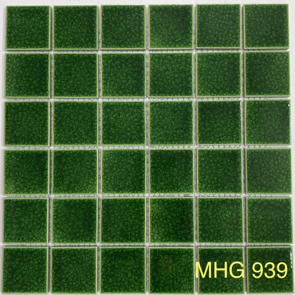 Gạch Mosaic Gốm Sứ Màu Xanh Lá CNS- MHG 939 