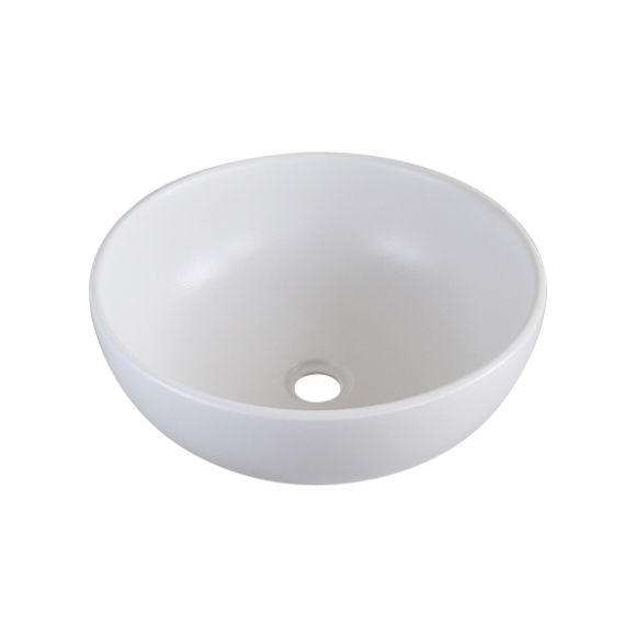 Lavabo tròn đặt bàn màu trắng CNS- SU513
