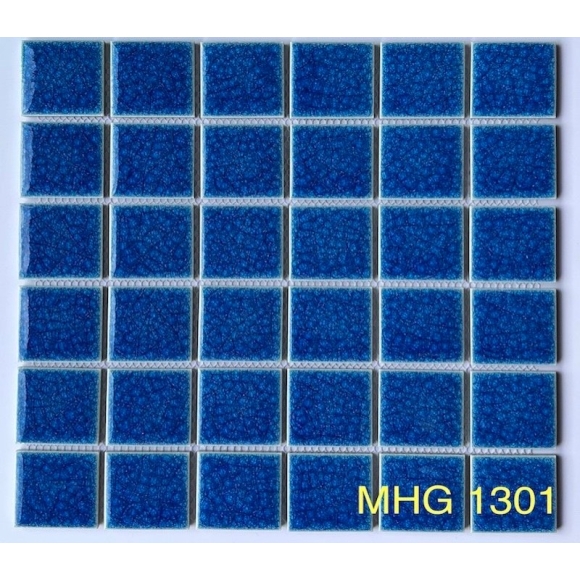 Gạch Mosaic Gốm Men Rạn 2 Lớp Xanh Biển CNS- MHG 1301