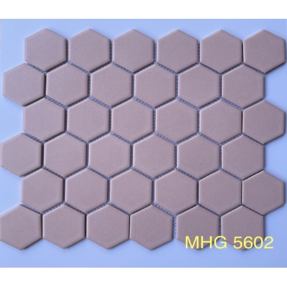 Gạch Mosaic Lục Giác Màu Hồng CNS- MHG 5602