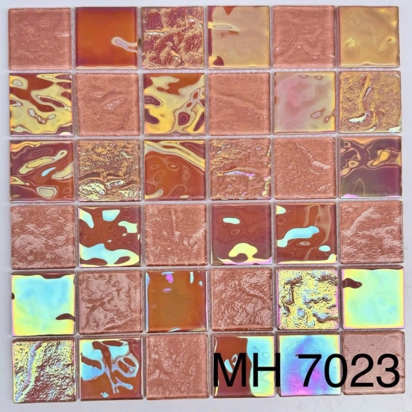 Gạch Mosaic Thủy Tinh Luxury KT 48*48mm CNS- MH7023