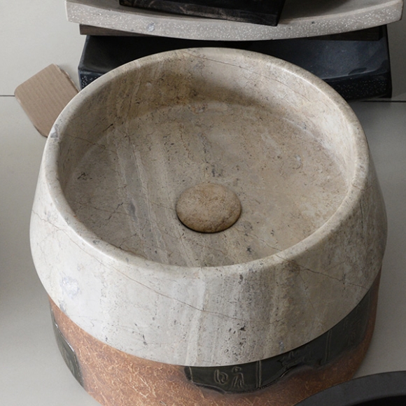Lavabo đá nguyên khối CNS- MAR44V