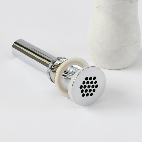 Đầu xả lưới đồng thau mạ chrome CNS- CHX06
