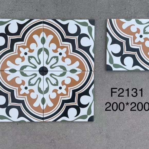 Gạch Bông men hoa văn cổ điển KT 200*200 CNS- 2131