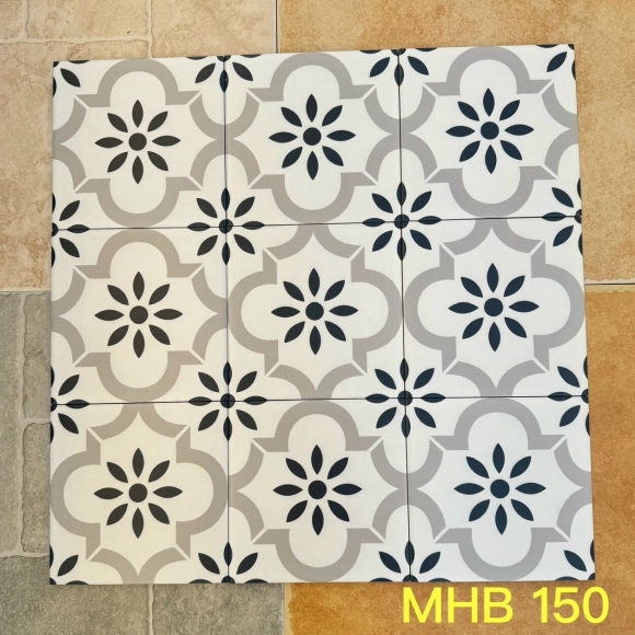 Gạch bông men hoa văn nhập khẩu KT 20*20cm CNS MART B150