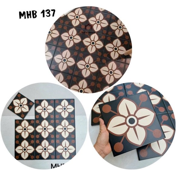 Gạch Bông Men Hoa Văn Kích Thước 200*200mm CNS-B137