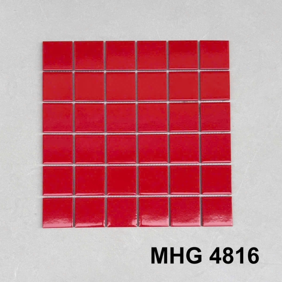 Gạch Mosaic Gốm Sứ Màu đỏ CNS- MART- MHG4816
