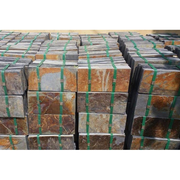 Đá Slate Đa Sắc Lát Nền KT 10x20x(1-1.4)cm CNS MART- DSV29