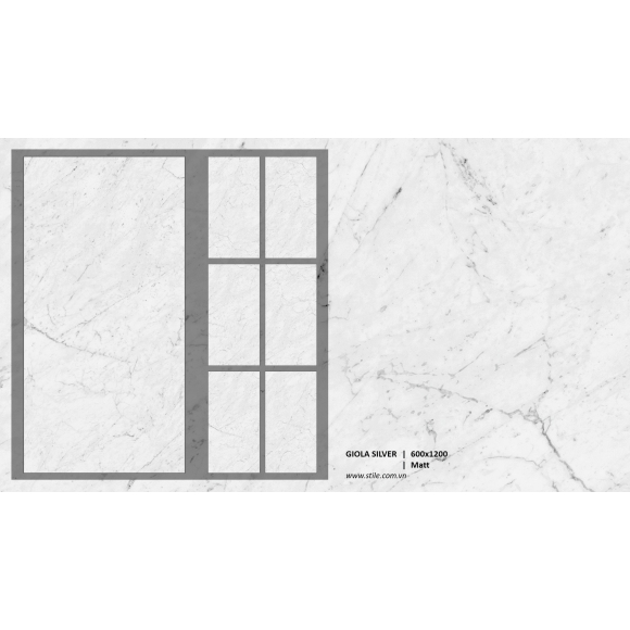 Gạch 600*120mm GIOLA SILVER CNS- MATT 0612