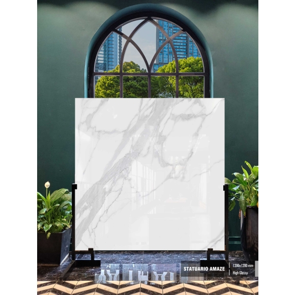 Gạch 1200*1200mm STATUARIO AMAZE CNS- HIGH GLOSSY 1212