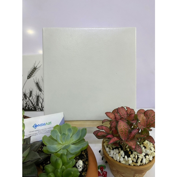 Gạch bông men nhập khẩu trắng trơn kích thước 200*200mm