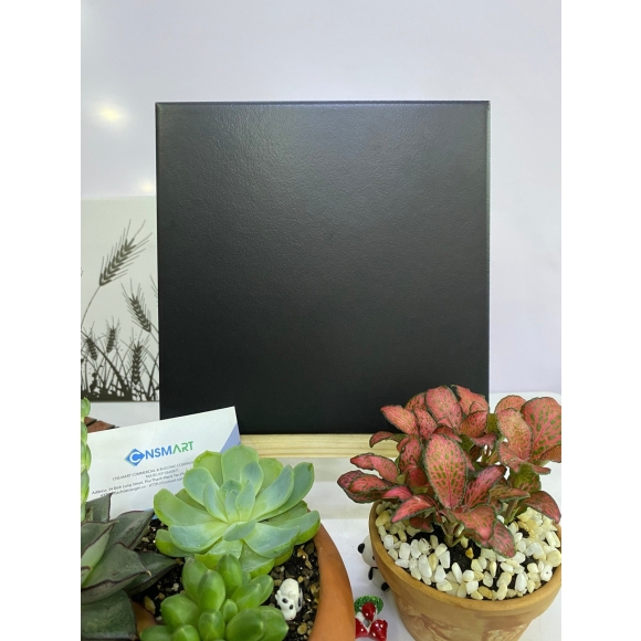 Gạch bông men nhập khẩu đen trơn kích thước 200*200mm