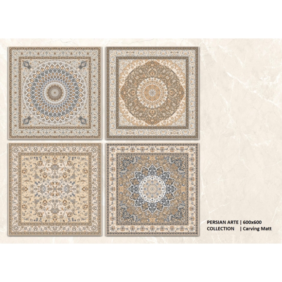 Gạch 600*600mm PERSIAN ARTE COLLECTION CNS- CARVING MATT 0606