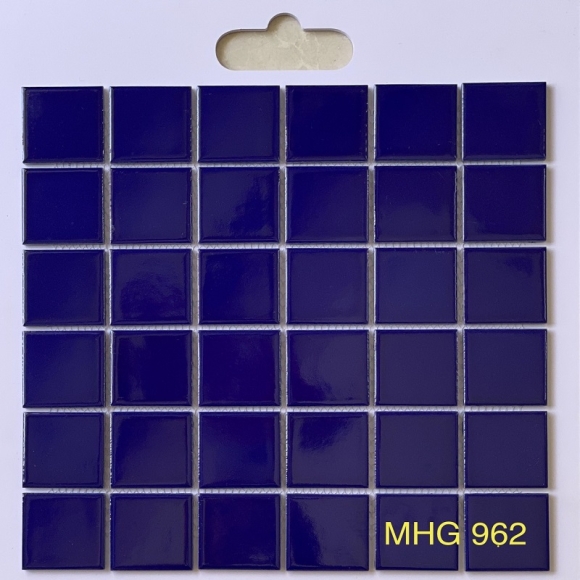 Gạch Mosaic Gốm Sứ Trơn Xanh Biển CNS- MHG 962 