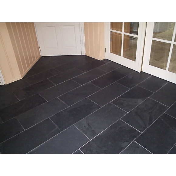 Đá slate đen Lai Châu 15x30x(0.5-0.7)cm CNS MART - DSV158