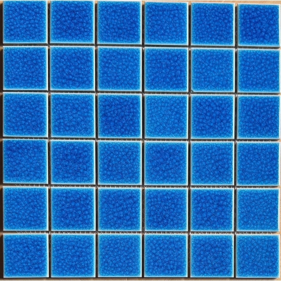 Gạch Mosaic Gốm Men Rạn 2 Lớp Màu Xanh Biển CNS- MHG918