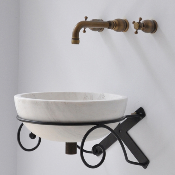 Lavabo đá trắng sữa CNS- MAR13V