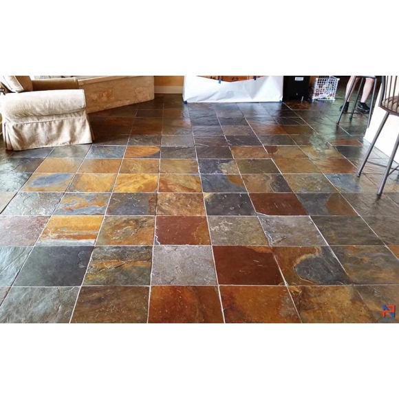 Đá Slate Đa Sắc Lát Nền KT 20x20x(1-1.4)cm CNS MART- DSV31