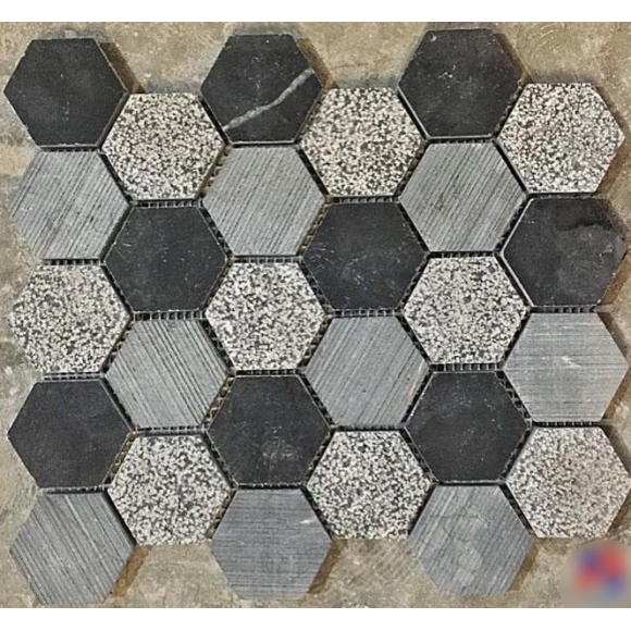 Đá Mosaic Lục Giác CNS MART- DMNP073