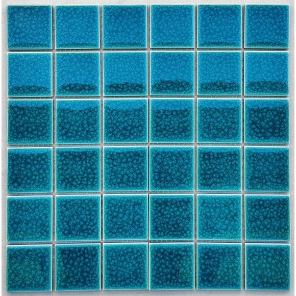 Gạch Mosaic Gốm Men Rạn 2 Lớp Xanh Ngọc CNS- MHG 046