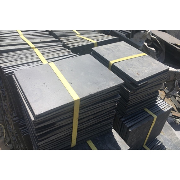 Đá Slate Đen Vảy Đồng Lai Châu KT 20x40x(1-1.2)cm CNS MART- DSV43