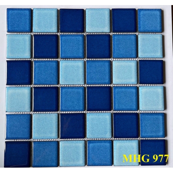 Gạch mosaic gốm men trơn mix màu CNS-MART 977