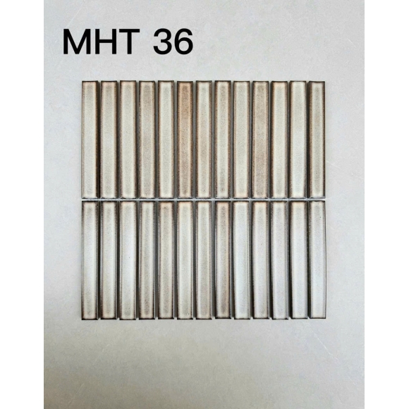 Gạch Mosaic Que Đũa Màu nâu 2 hàng CNS-MART-MHT36