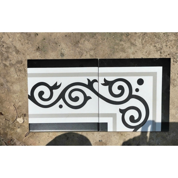 Viền góc gạch bông KT 20*20cm VG02A+02B